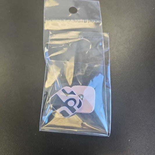Pink/ Black Square Earrings