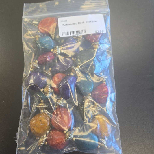 Multicolored Rock Necklace