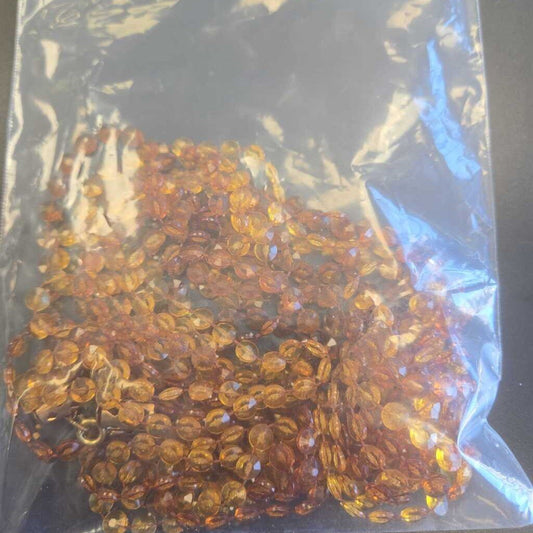 Plastic Amber Necklace