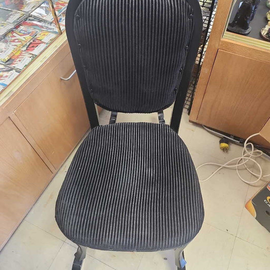 Black Velvet Fabric Rocking Chair