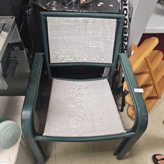 2 Green Patio Chairs