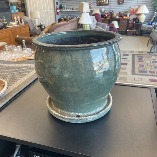 Large Green Flower Pot