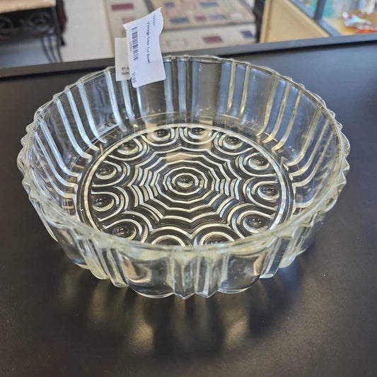 Vintage Clear Cut Bowl