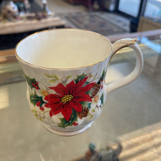 Poinsettia Tea Cup