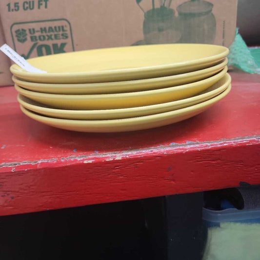 5 Yellow Plates