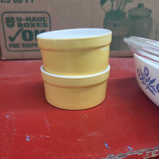 2 Yellow Bowls