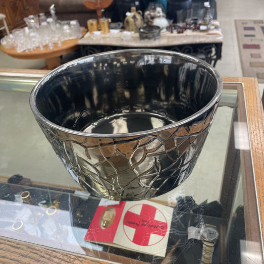 Silver Dog Bowl