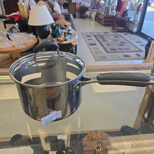 Stainless Steel Kitchen Aid Pot With Lid 3QT