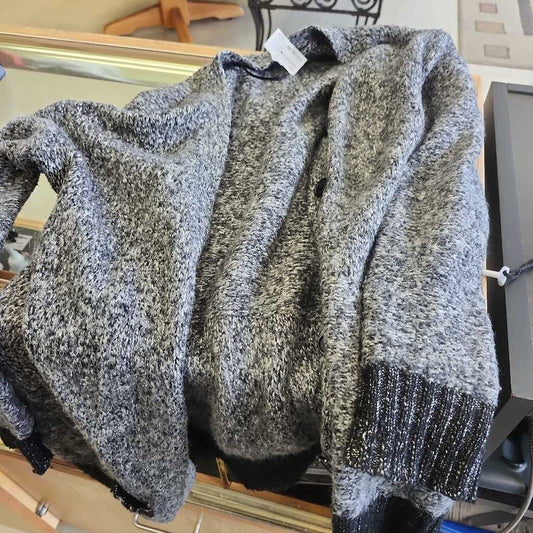 Gray Button Sweater