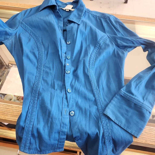 Blue Button Up Dress Shirt
