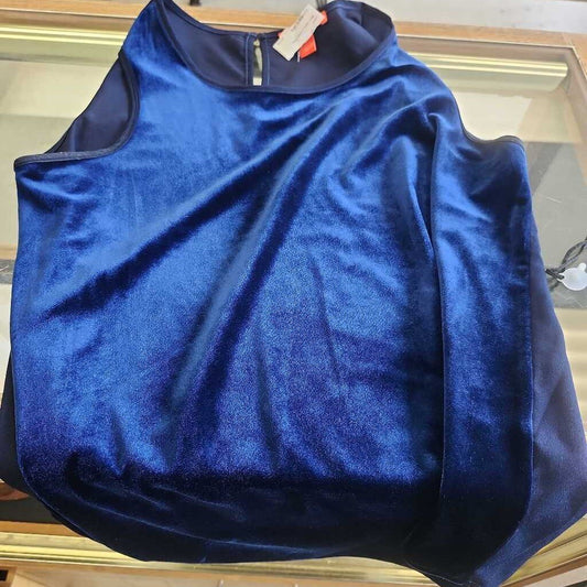 Blue Velvet Dress Tank