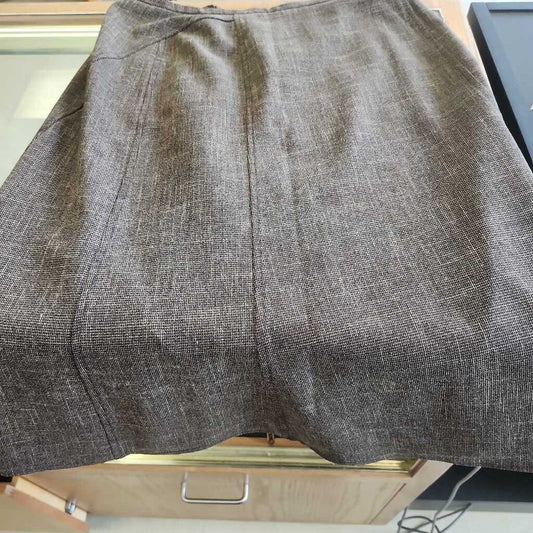 Brown Plaid Long Skirt
