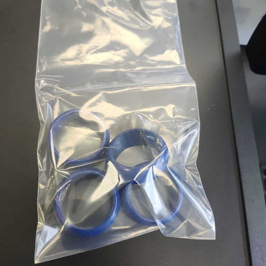 Set Of 4 Blue Napkin Holders