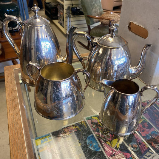 Silver Plated 4 Piece Tea Set