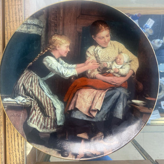 Anker Collector Plate "First Smile Mother Baby" Suisse Langenthal 1986
