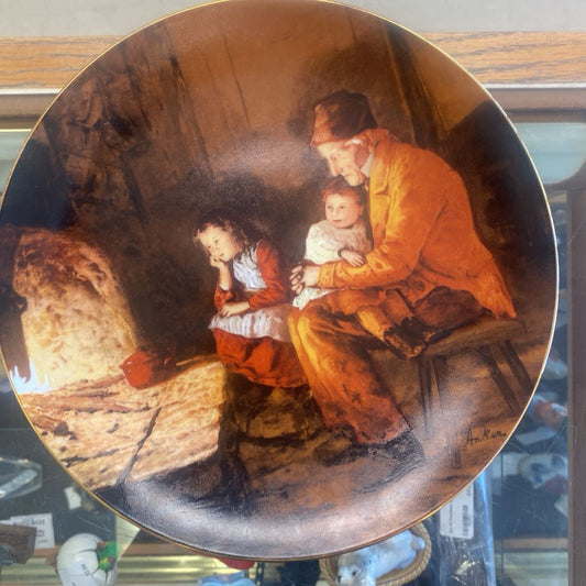 Anker Collector Plate "At The Grandparents" Suisse Langenthal 1988