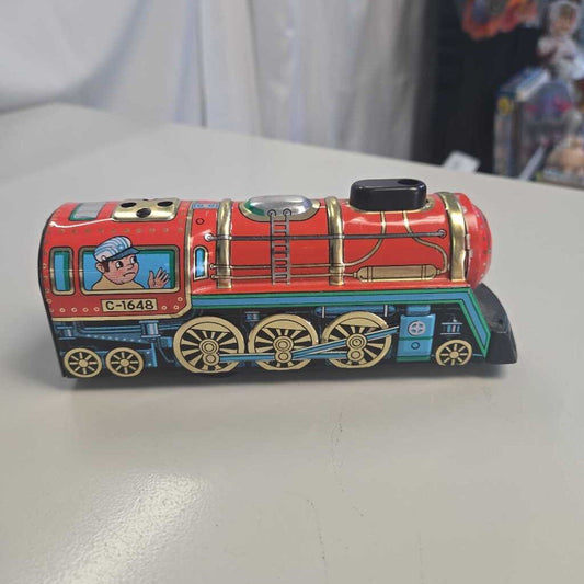 Vintage Japanese Whistle Tin Toy Train