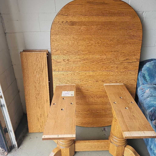 Wood Table and 6 Chairs