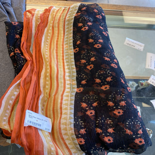 Black Red Yellow & White Scarf