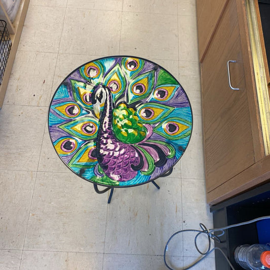 Peacock Patio Side Table