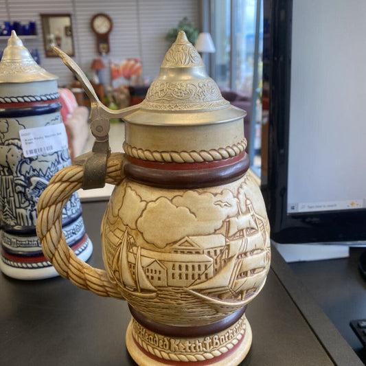 Avon Beer Stein Nautical Theme With Tall Ships