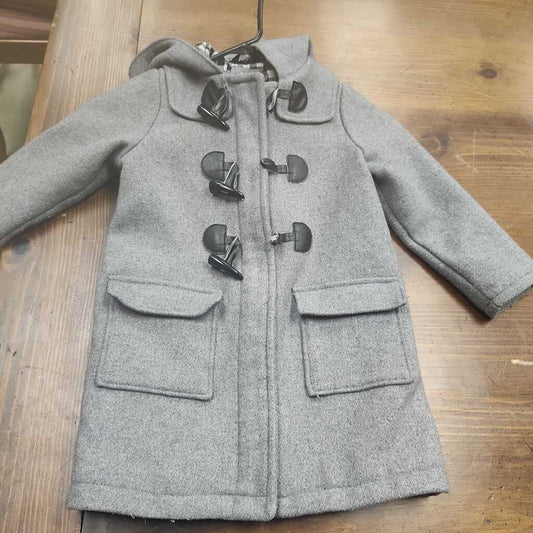 Baby Gap Grey Hooded Pea Goat Size 4