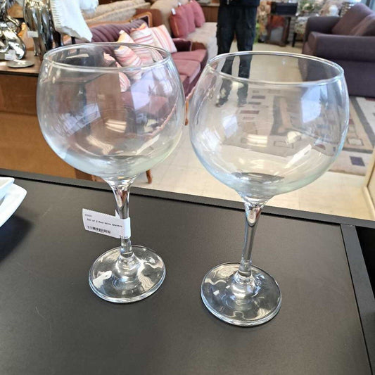 Set of 2 Red Wine Glasses