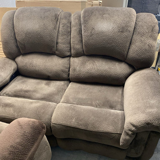 Dark Brown Reclining Loveseat