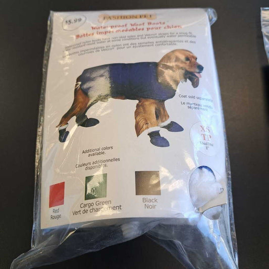 Fashion Pet Waterproof Woof Boots Size XS