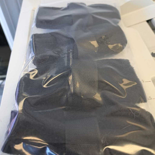 Set of XS Black Dog Booties