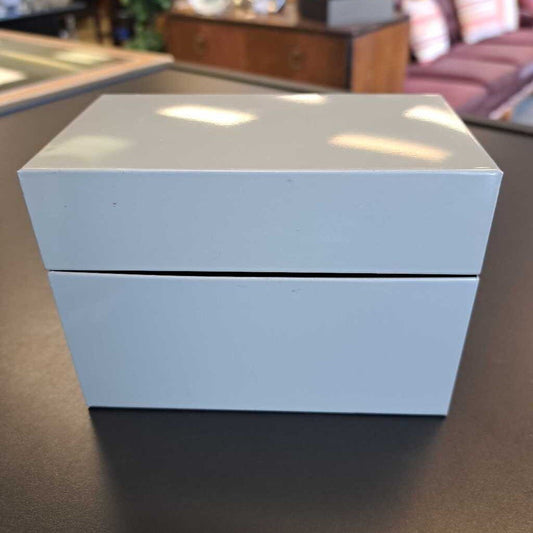 Metal Recipe Card Box