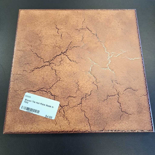 Brown Tile Hot Plate Made In Italy