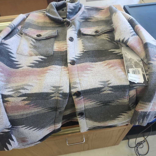 Coral Grey Womens L Coat