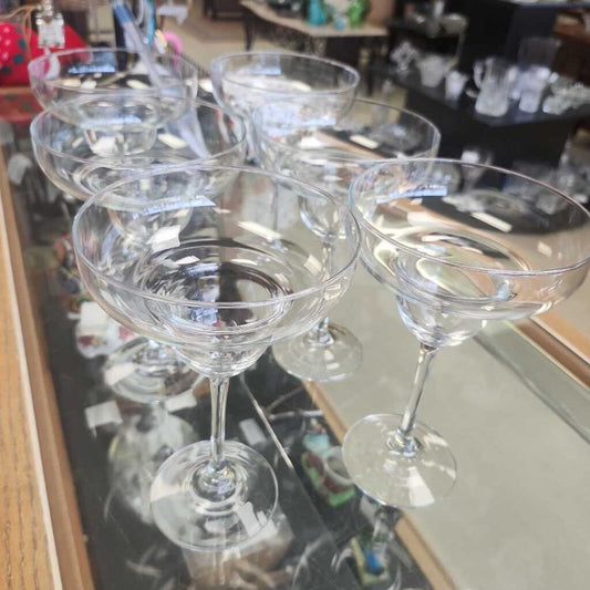 Set of Six Margarita Glasses