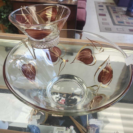 Chip & Dip Glass Bowl