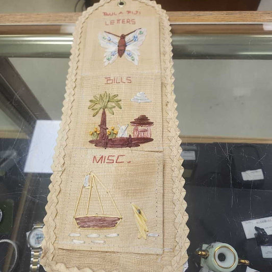 Vintage Wicker Letter Holder