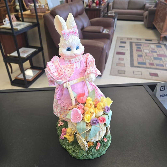 Fabric Mache Spring Bunny