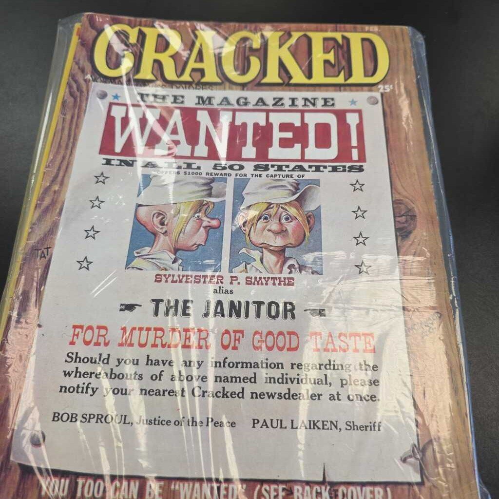 Lot Of 8 'Cracked' Magazines
