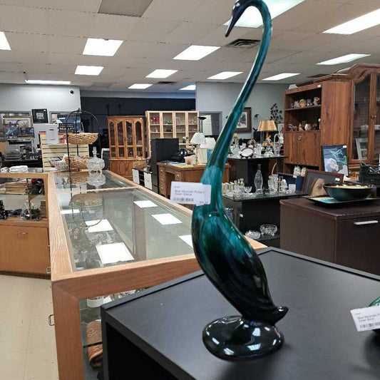 Blue Mountain Pottery Swan Statue