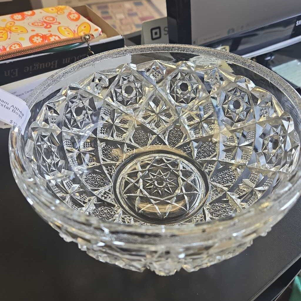 Vintage Gorham Althea Cut Lead Crystal Bowl