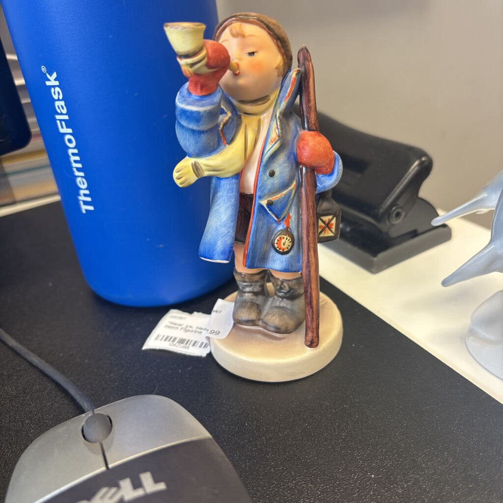 "Hear ye, Hear ye" Boy W/ Horn Figurine