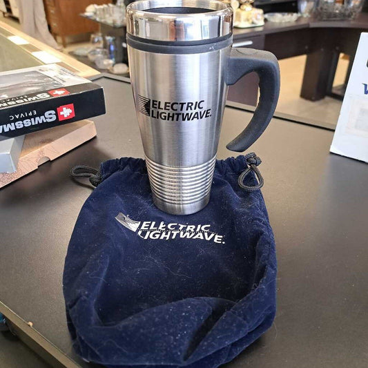 Electric Wave Travel Coffee Mug In Carrying Bag