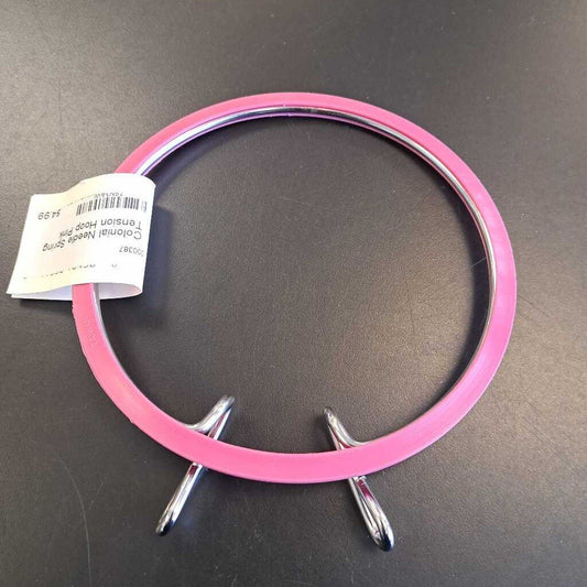 Colonial Needle Spring Tension Hoop Pink