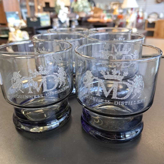 Set Of 6 McGuinness Distillers Glasses
