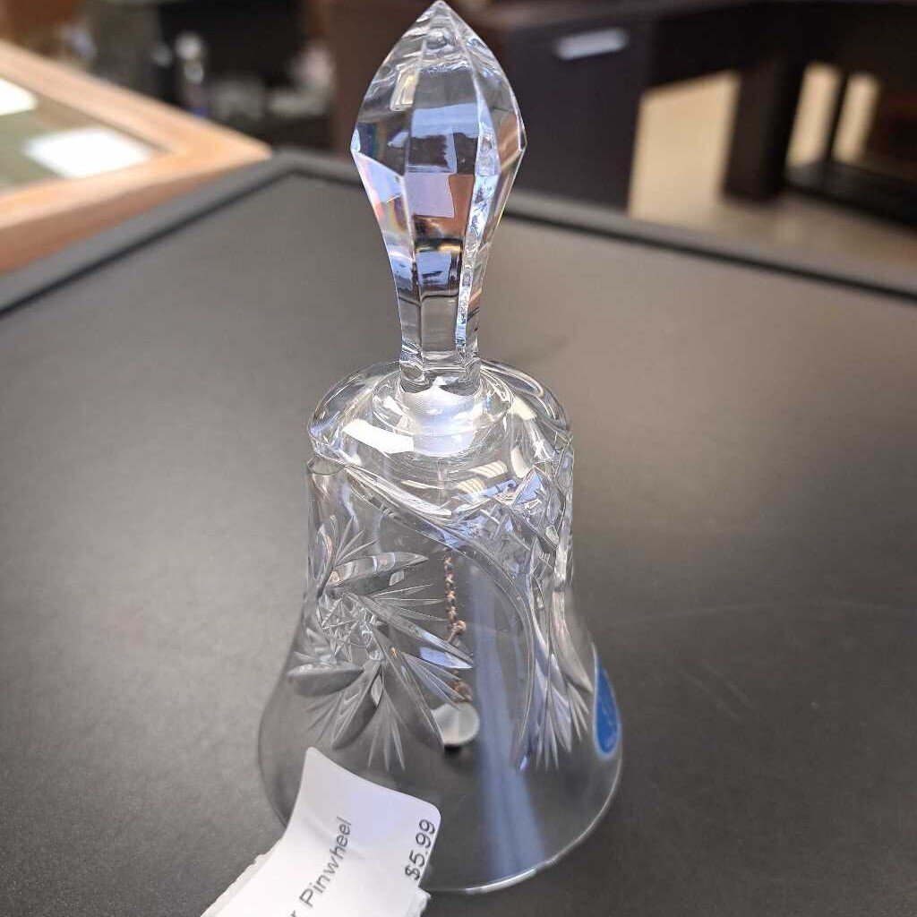 Crystal Star Pinwheel Design Bell