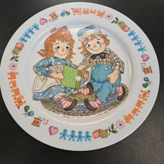 Oneida Deluxe Plastic Raggety Anne & Andy Plate