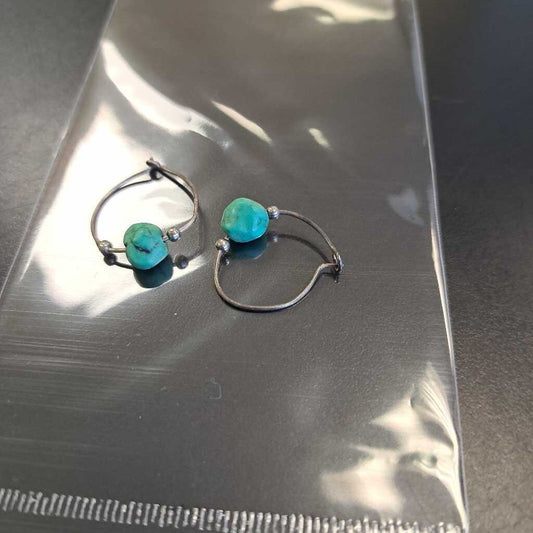 Turquoise Hoop Earrings