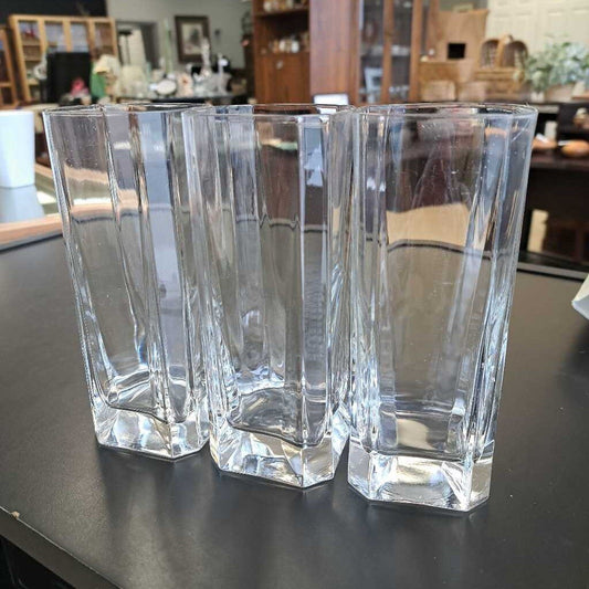 Set Of 2 Square Drinking Glasses