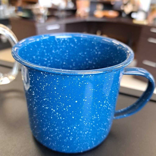 Blue Metal Mug