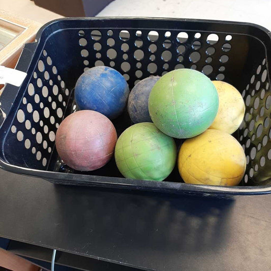 Basket of Bocce Balls